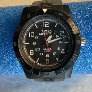 Timex Expedition Black and Red Watch